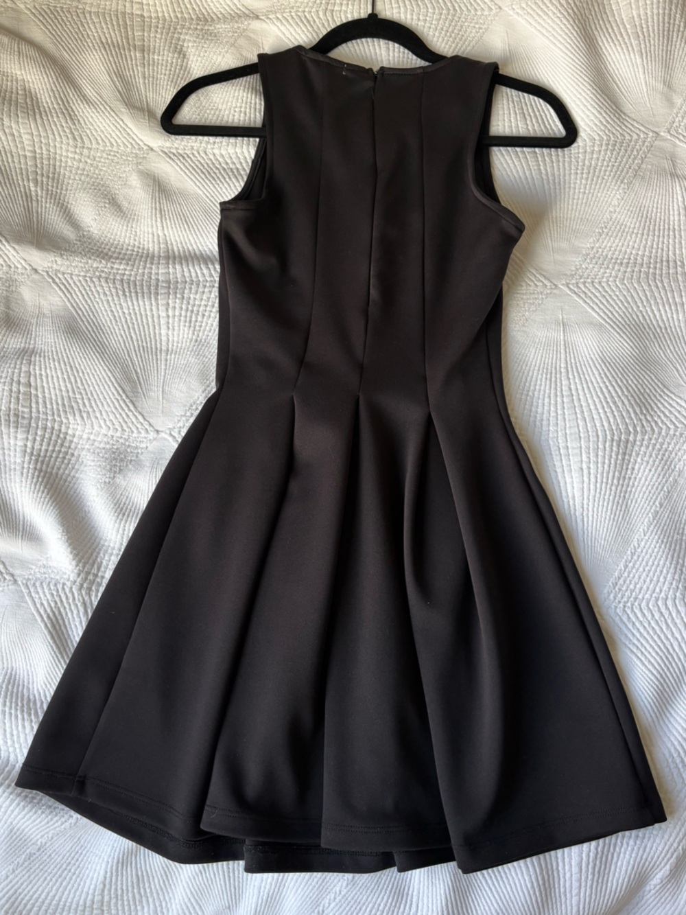 Black Sleeveless Fit-and-Flare Dress - Picture 2 of 5